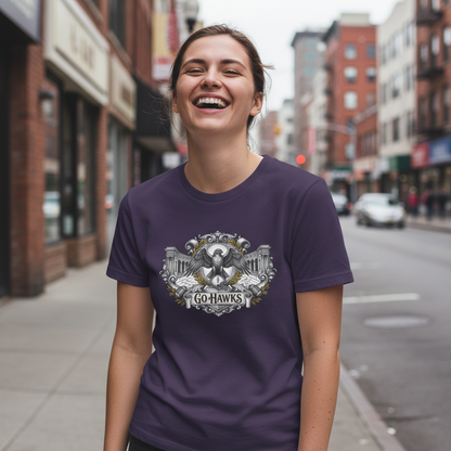 Go Hawks Eagle T-Shirt - Vintage Style Team Tee