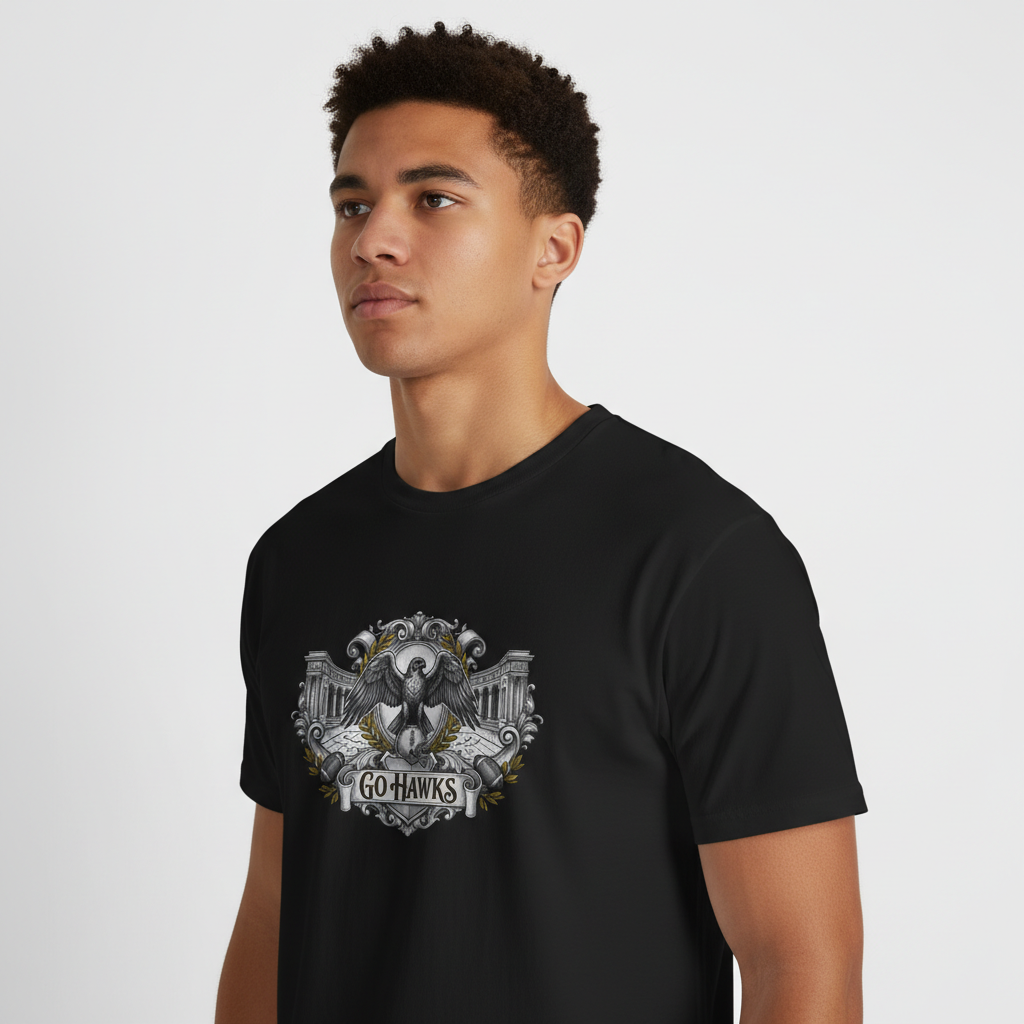 Go Hawks Eagle T-Shirt - Vintage Style Team Tee