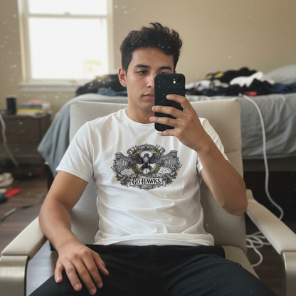 Go Hawks Eagle T-Shirt - Vintage Style Team Tee