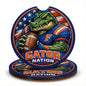 Gator Nation Football Car Coaster Absorbent Auto Cup Holder Insert Florida Gift