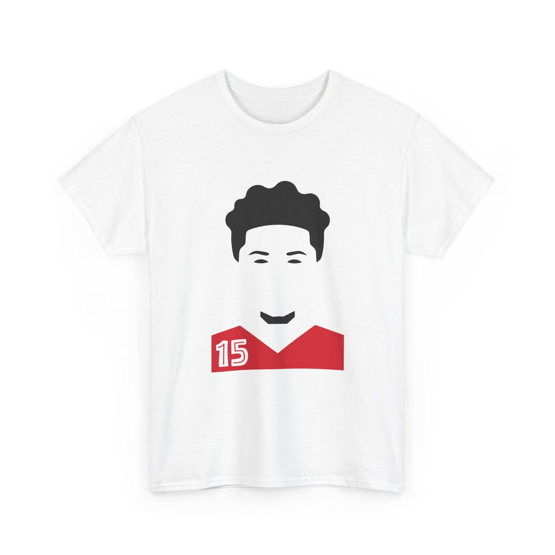 Minimalist Football Mahomes T-Shirt - Red Jersey Number 15 Tee