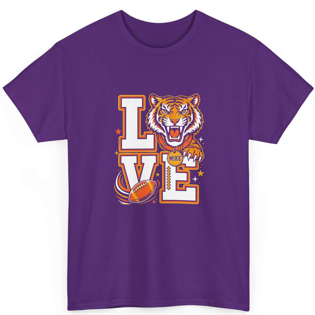 LSU Tigers Love Football Fan T-Shirt