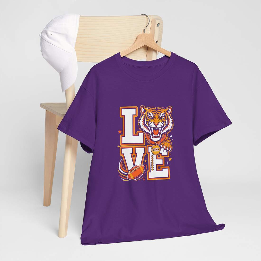LSU Tigers Love Football Fan T-Shirt