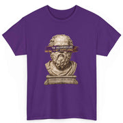 Philosophy Quote T Shirt Socrates Graphic Tee Inspirational Literary Gift 100% Cotton Unisex Classic Fit Ancient Thinker Art Shirt