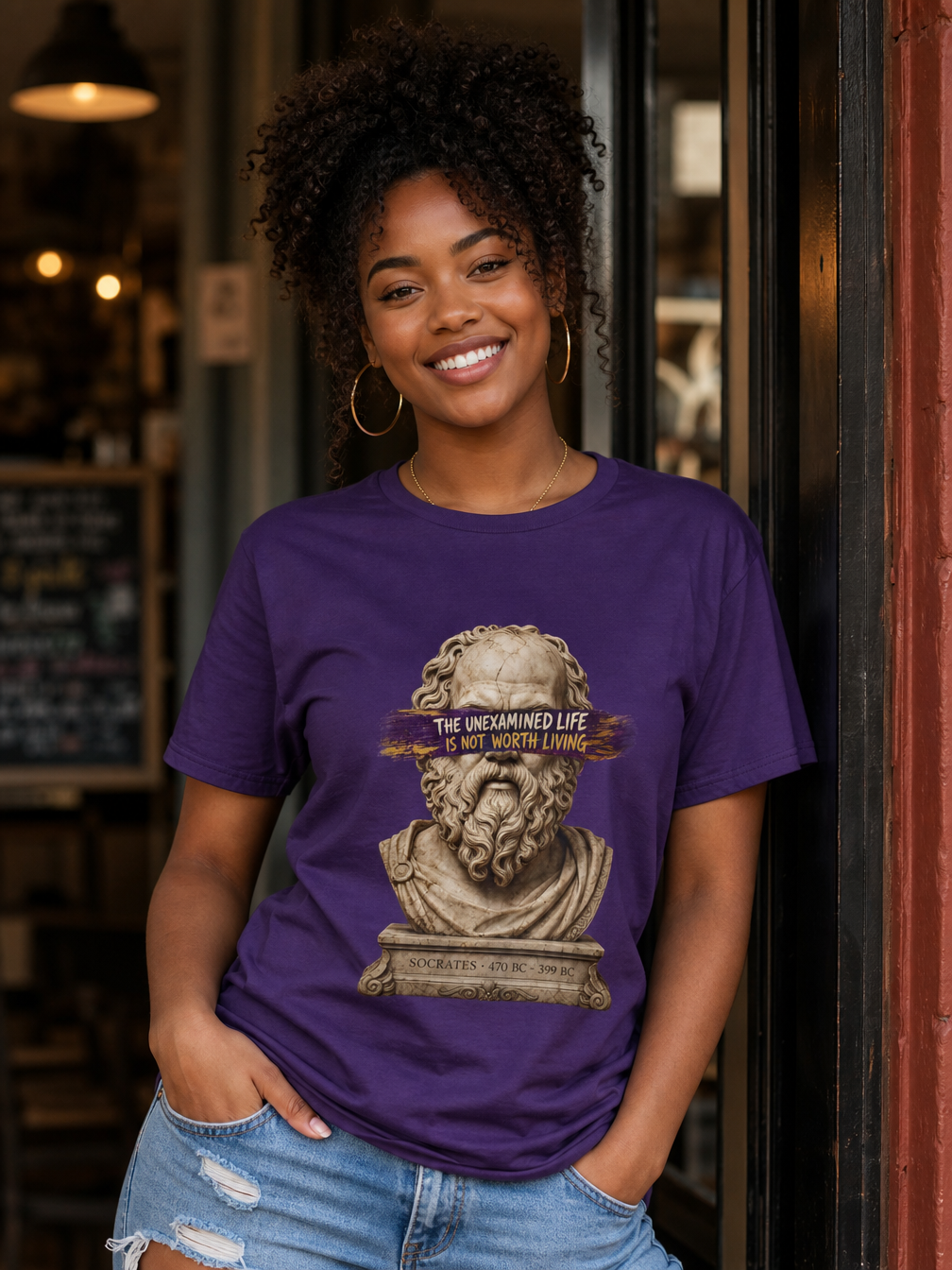 Socrates Philosophy Quote T-Shirt – Inspirational Literary Graphic Tee