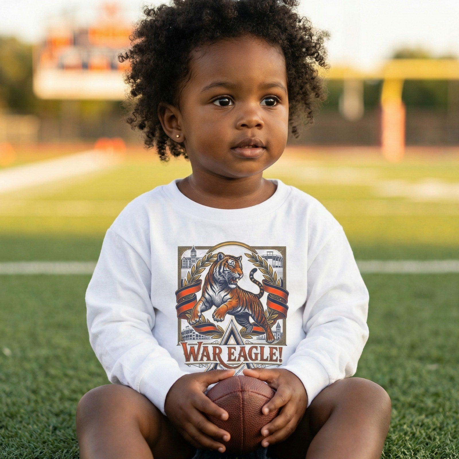 Vintage Auburn Tigers 'War Eagle' Long Sleeve T-Shirt
