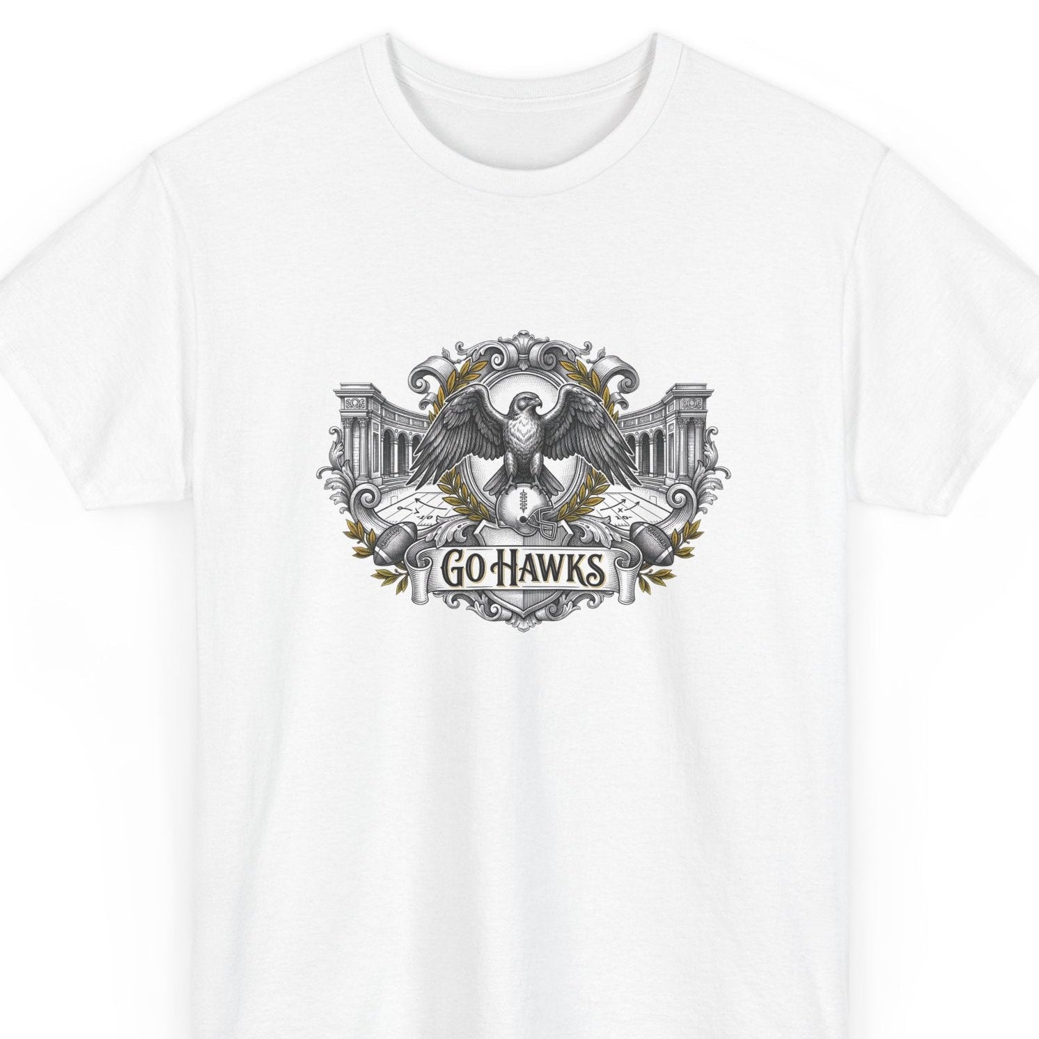 Go Hawks Eagle T-Shirt - Vintage Style Team Tee