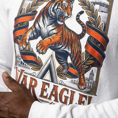 Vintage Auburn Tigers 'War Eagle' Long Sleeve T-Shirt