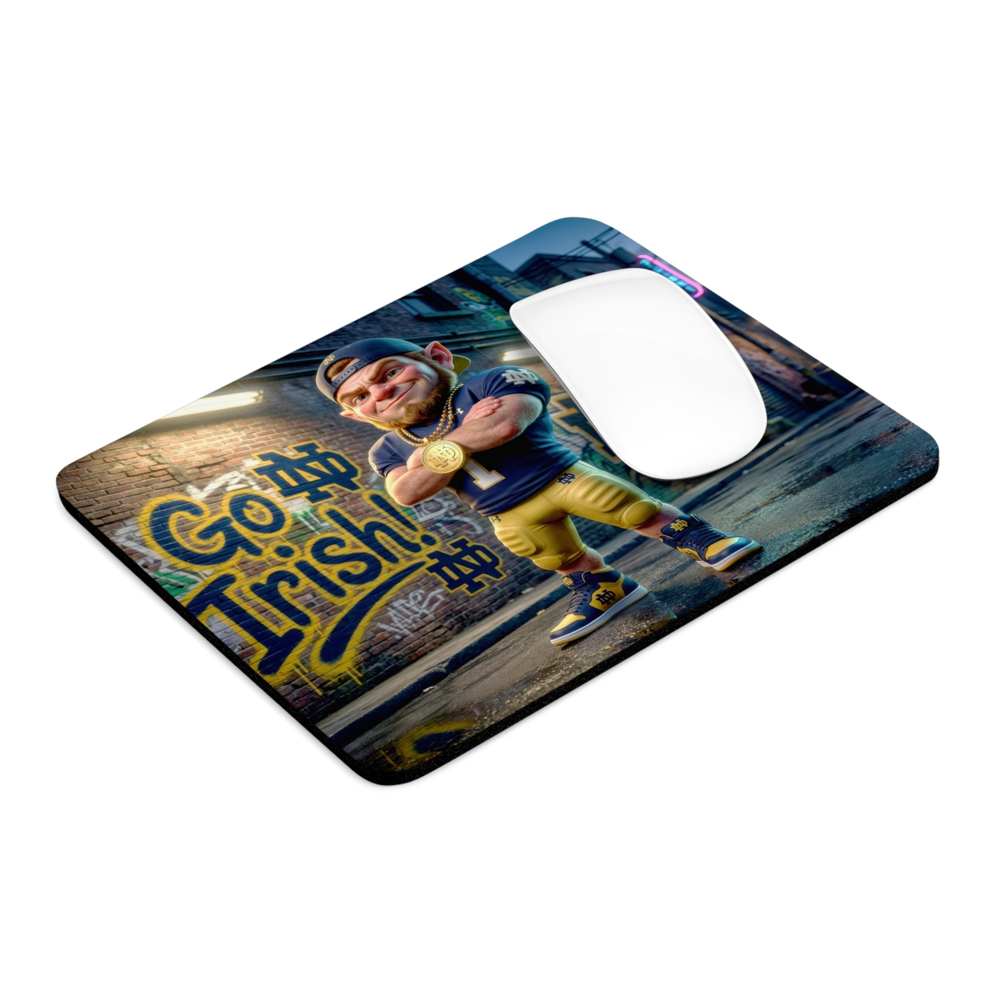 Notre Dame Fighting Irish Mouse Pad 9.5"x8" | Vintage Notre Dame Fan Desk Mat