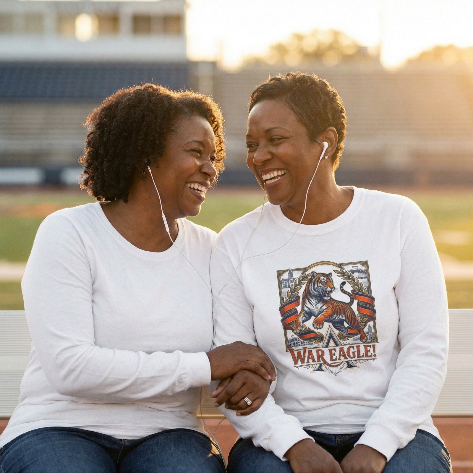 Vintage Auburn Tigers 'War Eagle' Long Sleeve T-Shirt