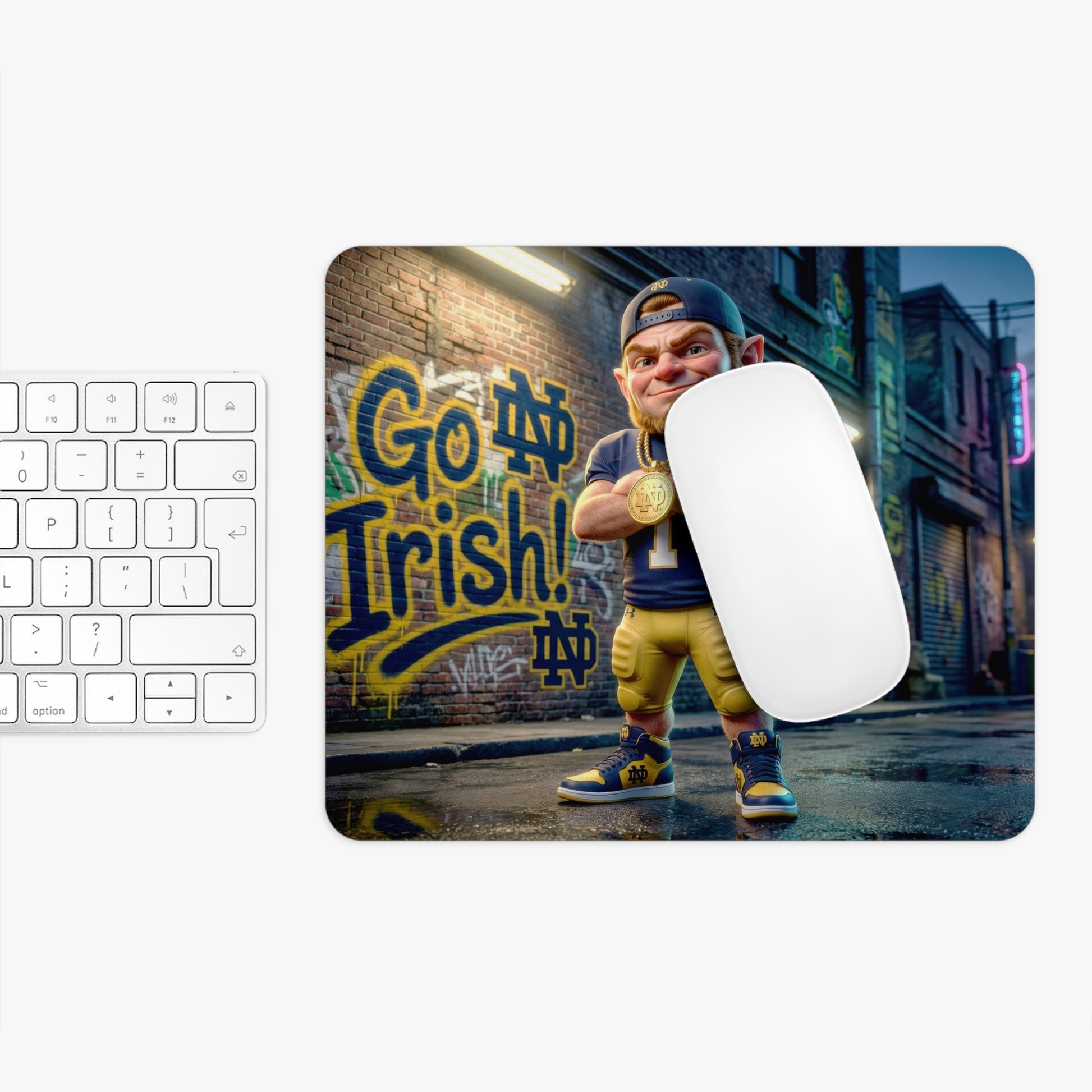 Notre Dame Fighting Irish Mouse Pad 9.5"x8" | Vintage Notre Dame Fan Desk Mat
