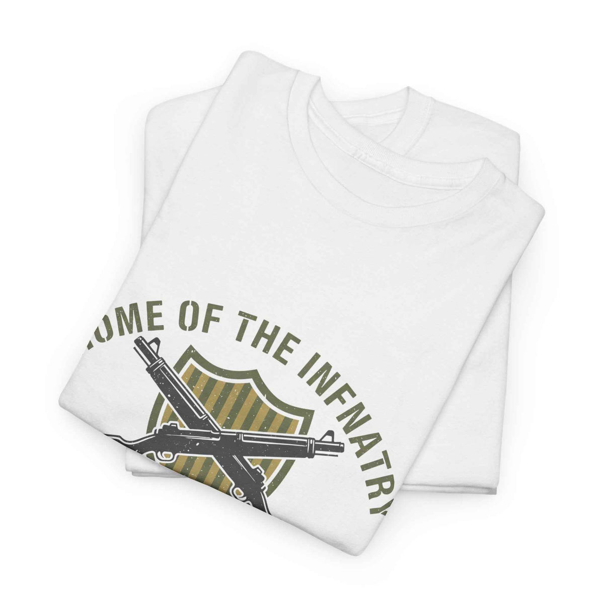 Men's Home of the Infantry T-Shirt - Vintage Est. 1918 Army Military Graphic Tee - Columbus GA Gift