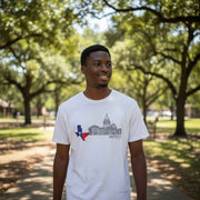 Austin Texas Capitol Building T-Shirt - Texas Flag Map Graphic Souvenir Tee