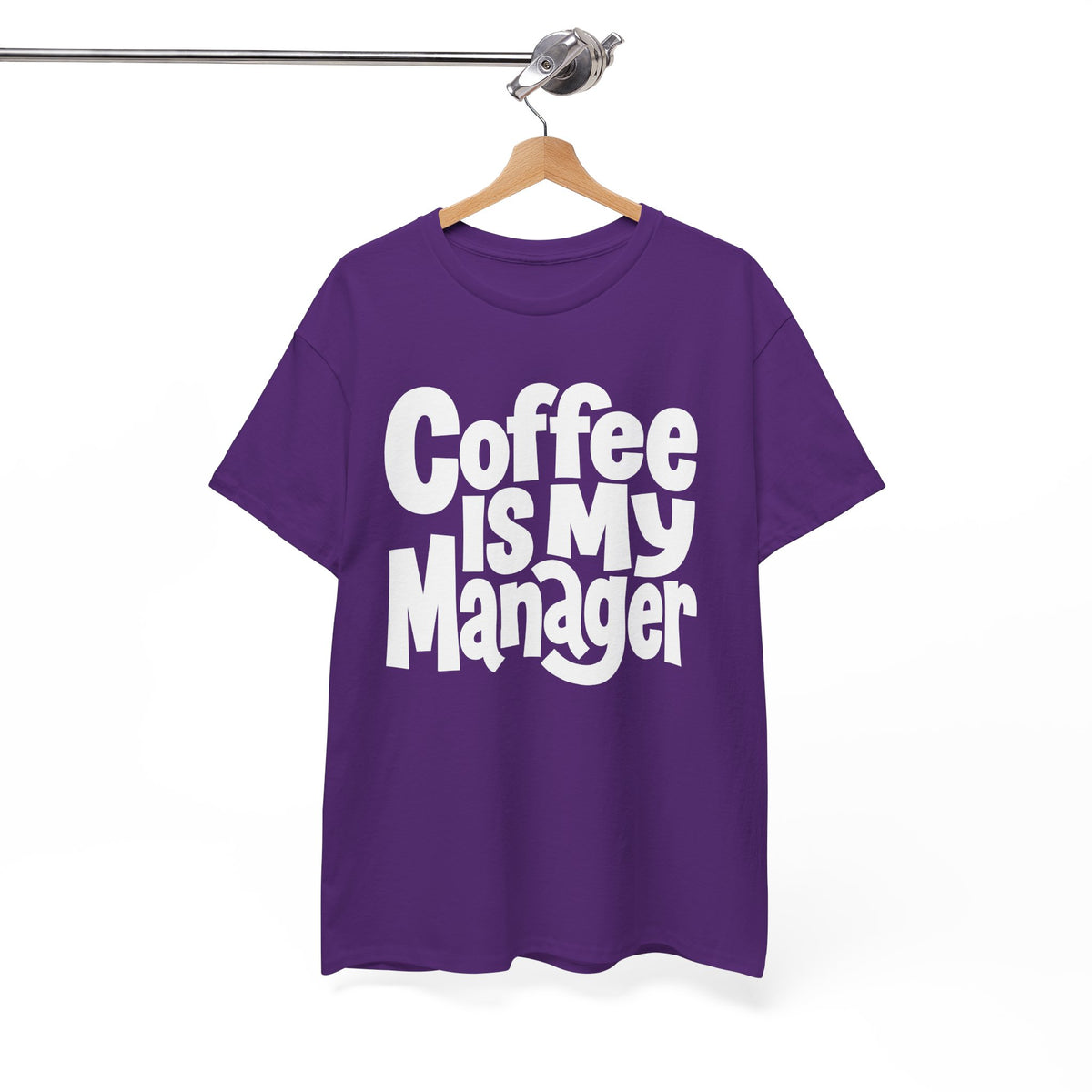 Coffee Is My Manager Funny T-Shirt - Beyond Lines