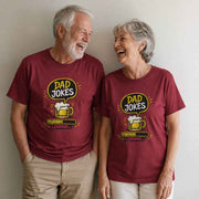 Funny Dad Jokes Loading T-Shirt, Beer Graphic Humor Tee, 100% Cotton Unisex