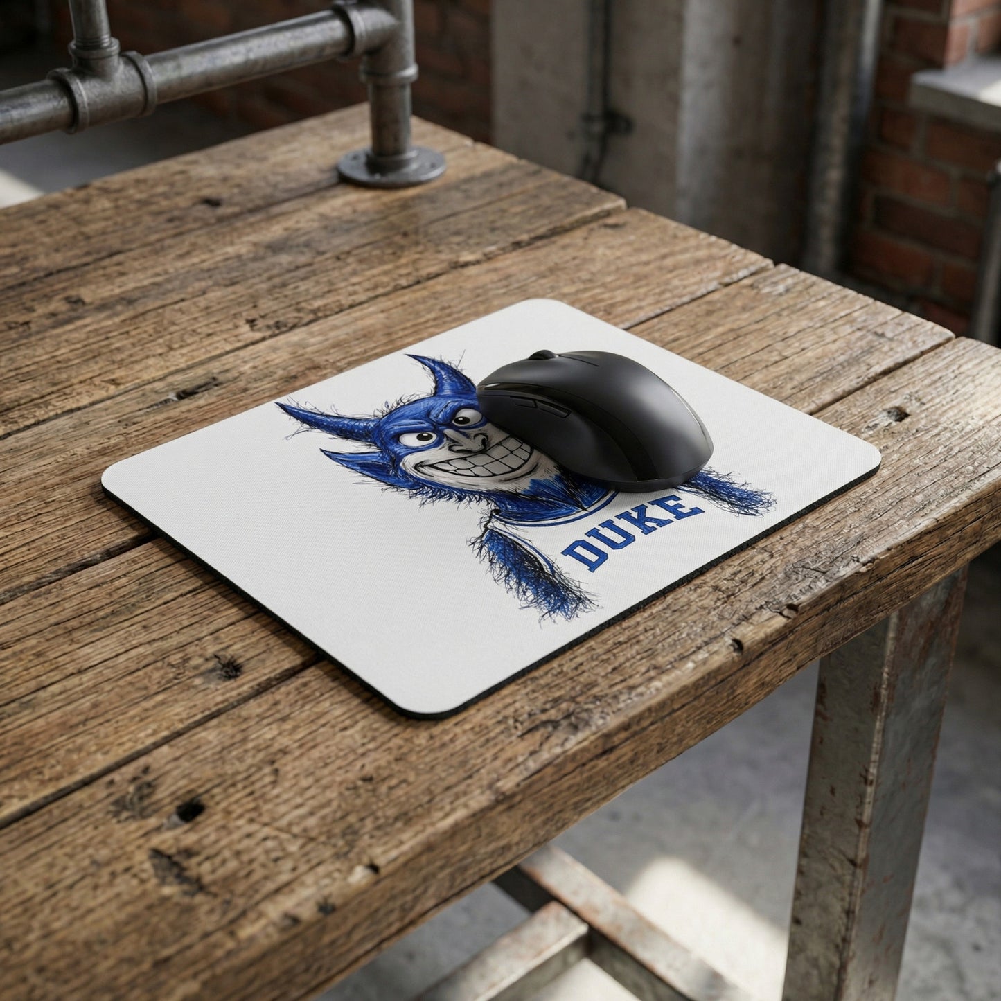 Blue Devils Mouse Pad Sketch Art Design Non - Duke Fan Gear