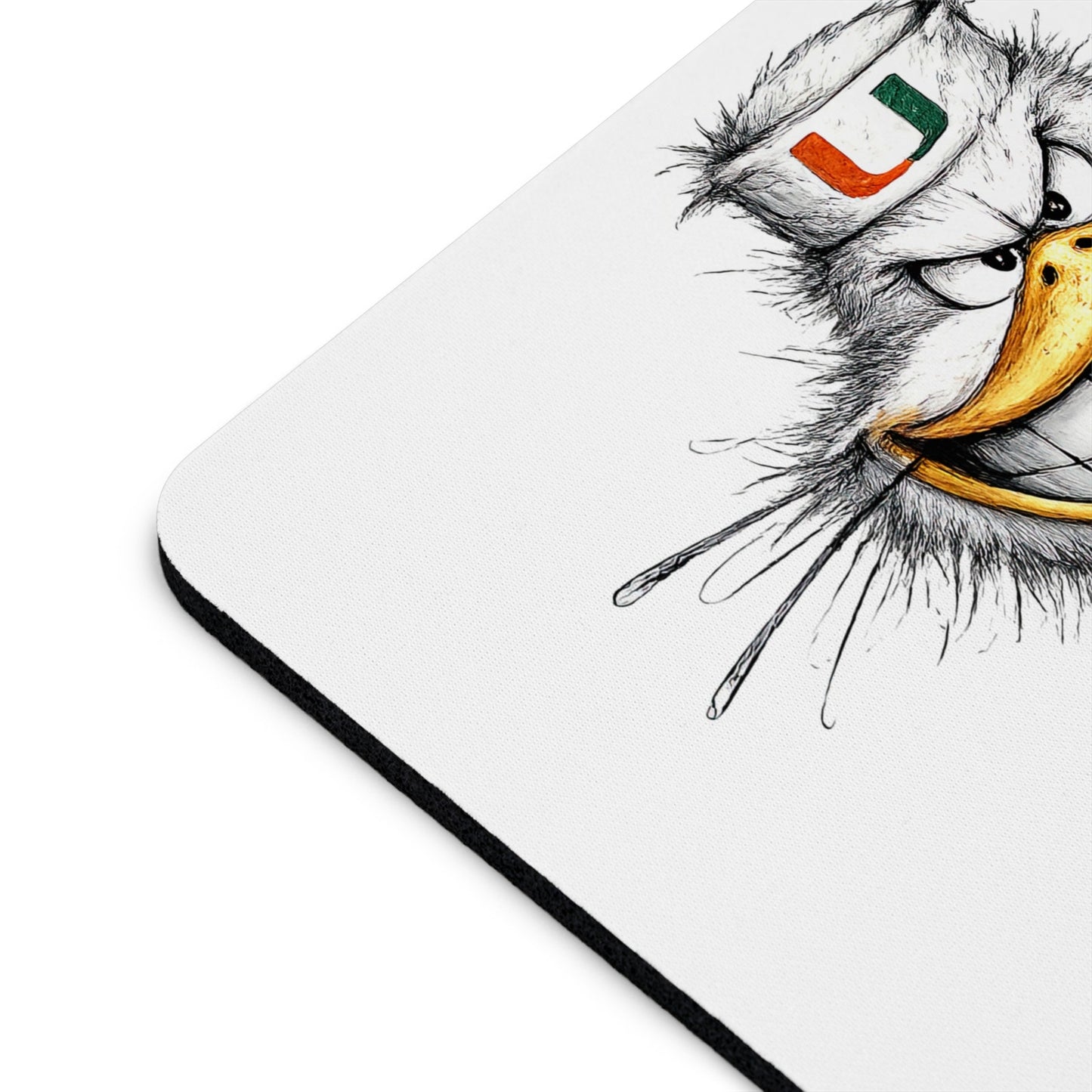 Sebastian the Ibis Sketch Art Design The U Desk Mat