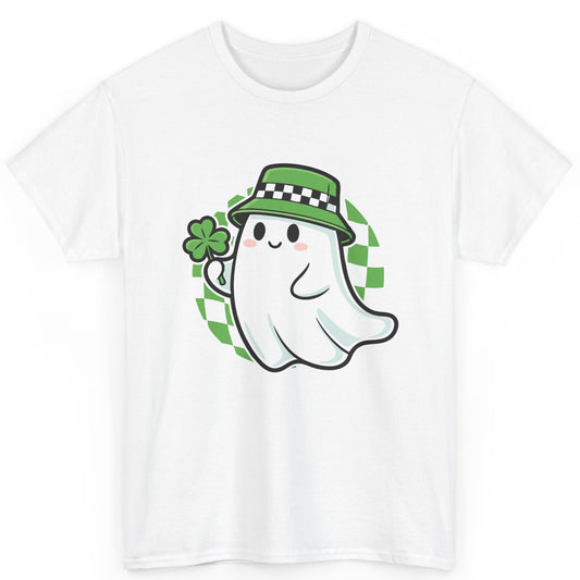 Cute Lucky Ghost St. Patrick's Day Graphic T-Shirt