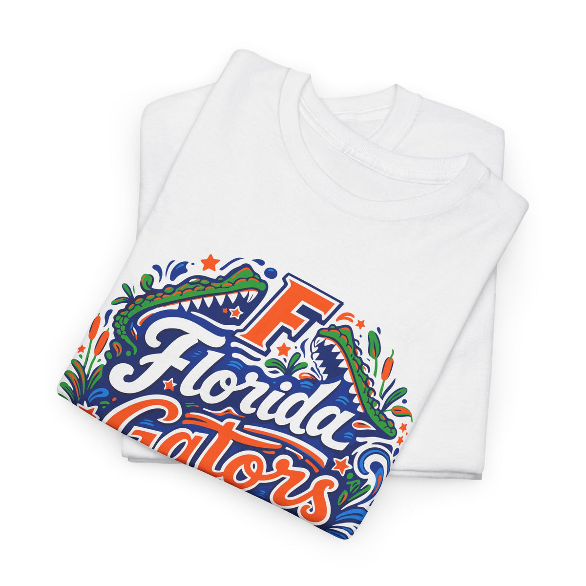Florida Gators Illustrated Circle Graphic T-Shirt - White Cotton Tee