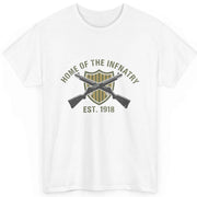 Men's Home of the Infantry T-Shirt - Vintage Est. 1918 Army Military Graphic Tee - Columbus GA Gift