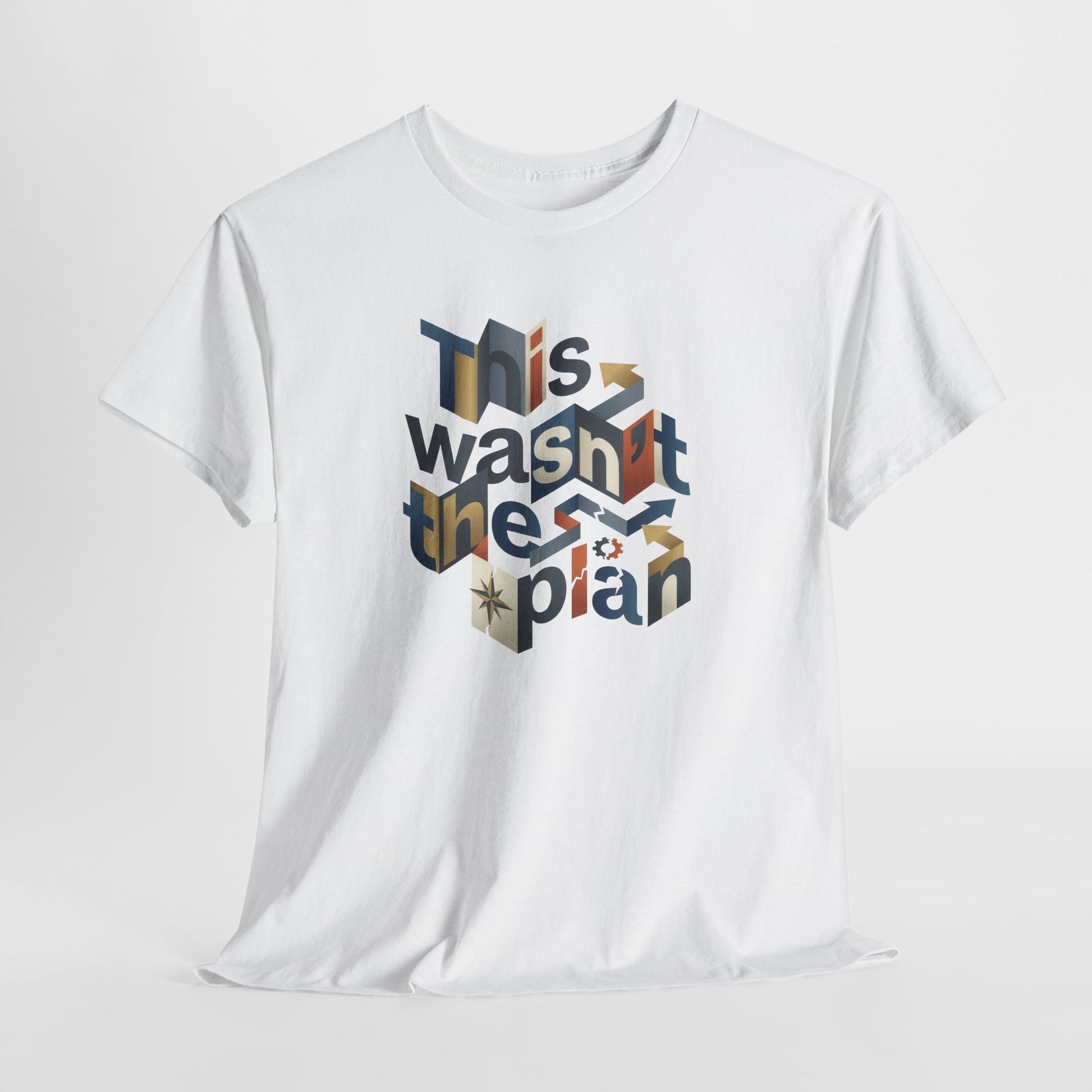 This Wasn't The Plan T-Shirt - Abstract Graphic Tee