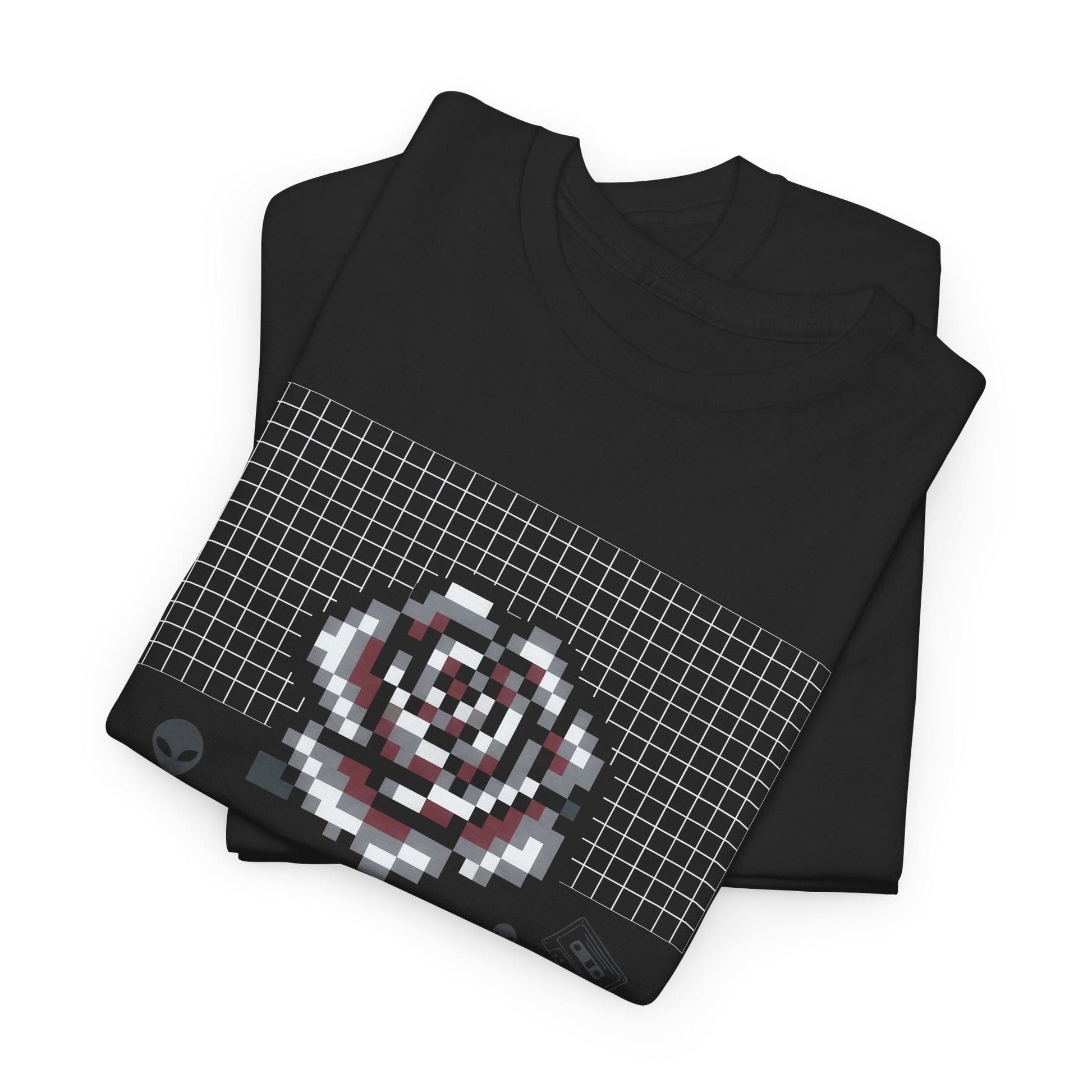 Pixel Art Rose T-Shirt | Retro Vaporwave 'Take Me Back' Graphic Tee - Beyond Lines