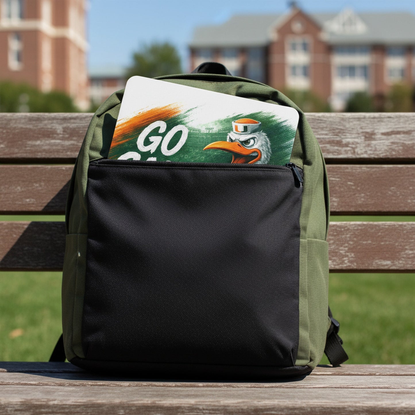 Miami Hurricanes Mouse Pad Sebastian Ibis Go Canes Office Desk Accessory