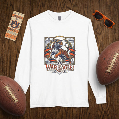 Vintage Auburn Tigers 'War Eagle' Long Sleeve T-Shirt