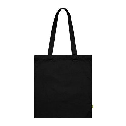 Michigan Football Mascot Tote Bag - Black Cotton Canvas Reusable Shopper with Wolverine Design