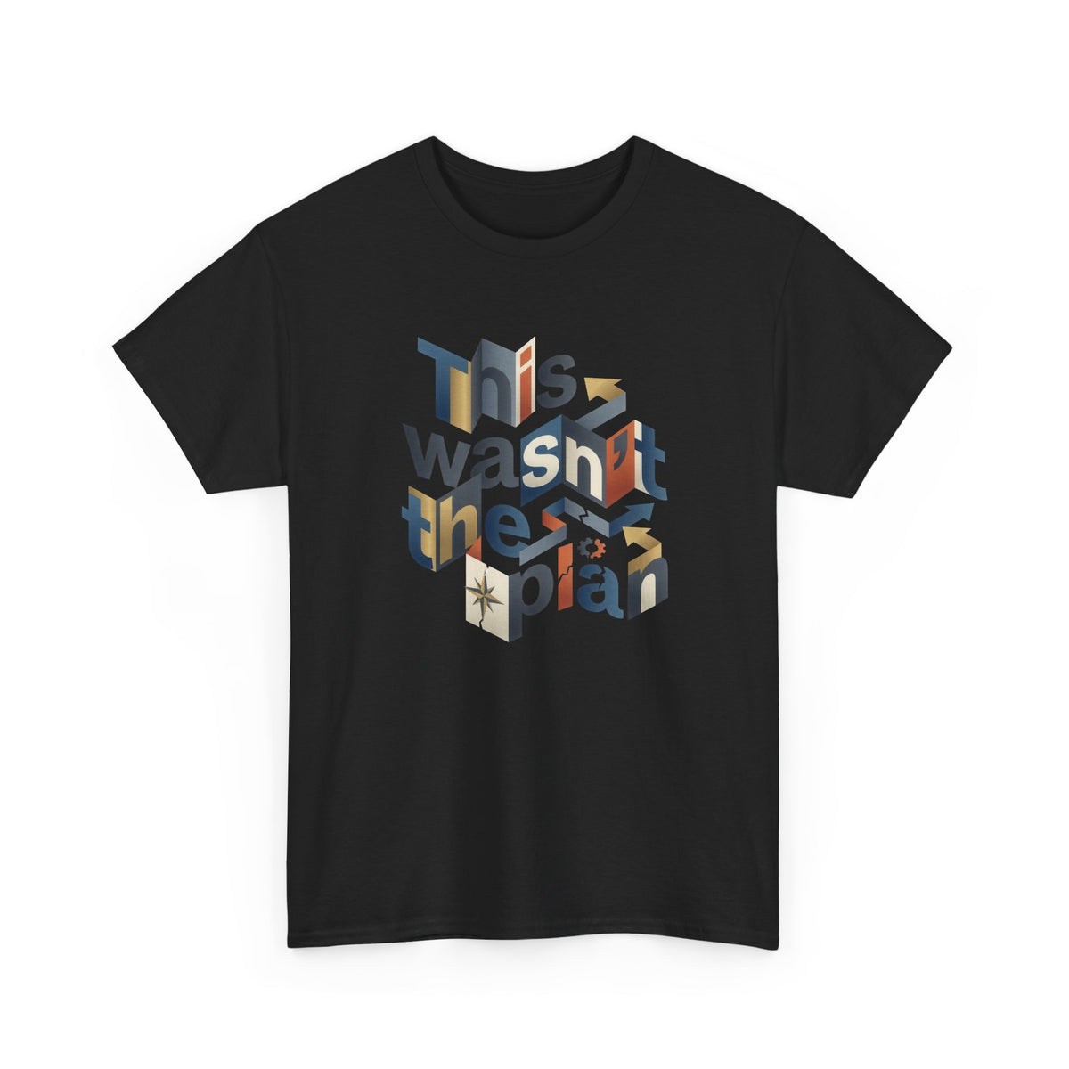 This Wasn't The Plan T-Shirt - Abstract Graphic Tee - Beyond Lines