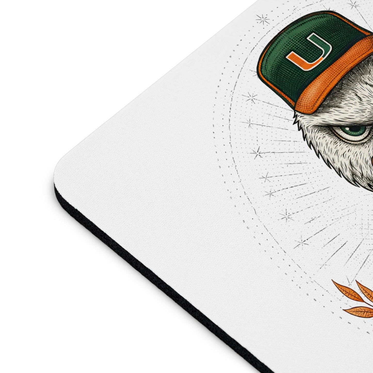 Miami Hurricanes 9.5x8 Mouse Pad Sebastian Ibis Logo Computer PC Gaming Desk Mat