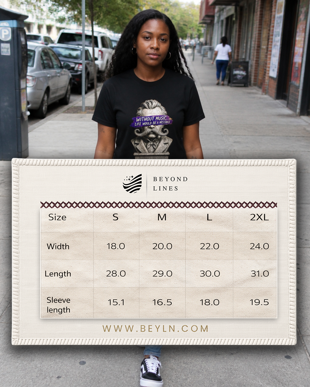 Nietzsche Music Quote Graphic Unisex Cotton T-Shirt