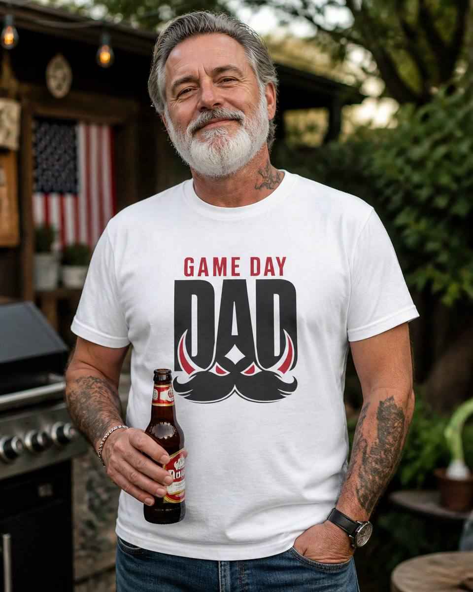 Game Day Dad T-Shirt | Father's Day Football Gift