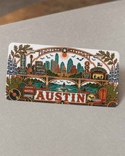 Aluminum Austin Texas Decorative Metal Plate Flat Print City Pride Auto Accessory Rust Proof Waterproof Gloss Finish