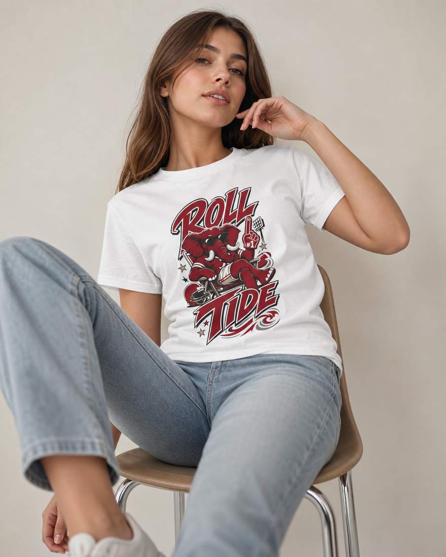 Alabama Roll Tide Elephant Football Fan T-Shirt