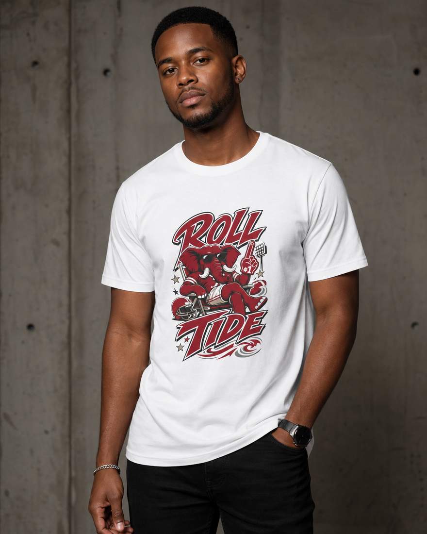 Alabama Roll Tide Elephant Football Fan T-Shirt