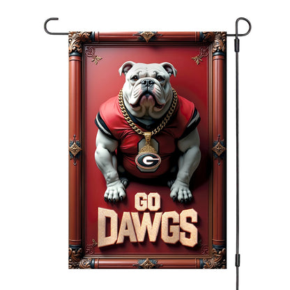 Georgia Bulldogs Garden Flag – Double-Sided 12x18 Inches UGA Sign