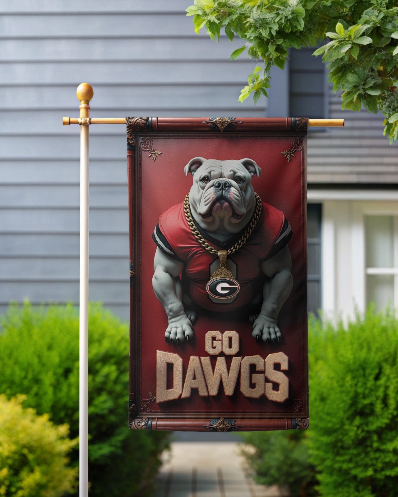 Georgia Bulldogs Garden Flag – Double-Sided 12x18 Inches UGA Sign