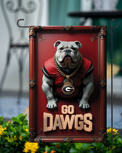 Georgia Bulldogs Garden Flag – Double-Sided 12x18 Inches UGA Sign