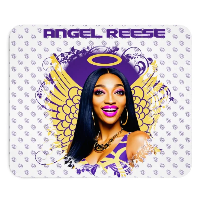 Angel Reese basketball mouse pad