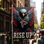 Atlanta Falcons Decorative Yard Flag – Perfect for Lawns & Patios