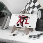 Atlanta Falcons License Plate – White ATL Logo 6x12 Aluminum Car Tag
