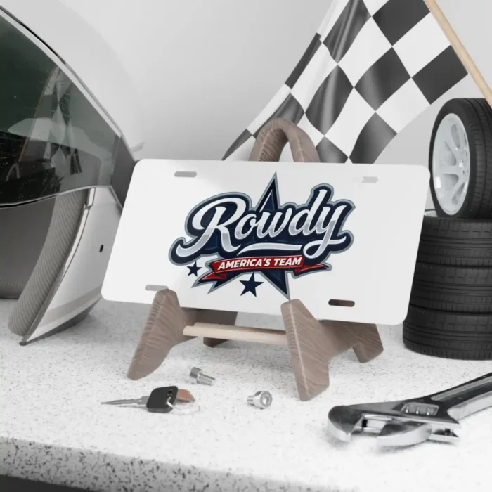 Dallas Cowboys Football Car Tag Gift Rowdy America Team Front License Plate
