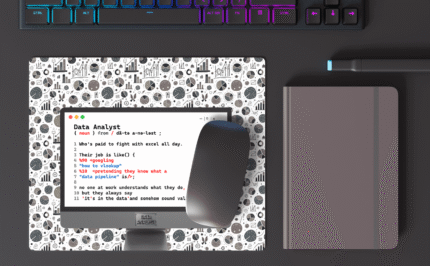 Data Analyst Mouse Pad – Funny Gift for Data Scientists & Excel Enthusiasts