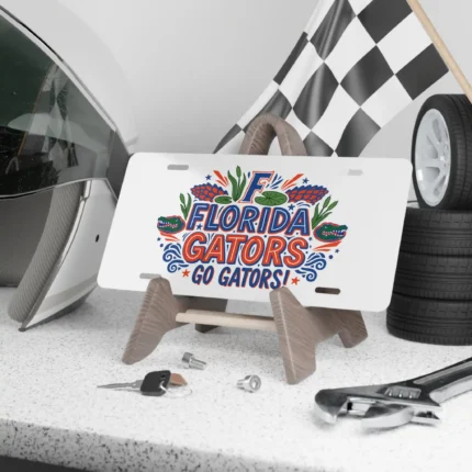 Florida Gators License Plate GO GATORS! Aluminum Vanity Tag for Cars & Fans