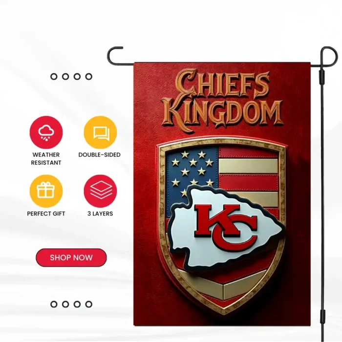 Kansas City Chiefs garden flag