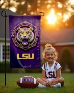 LSU Tigers Garden Flag 12x18 Double-Sided Geaux Tigers Outdoor Banner Football