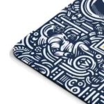 Michigan Wolverines Football Mouse Pad – 9″ x 7.5″, Non‑Slip Rubber Base