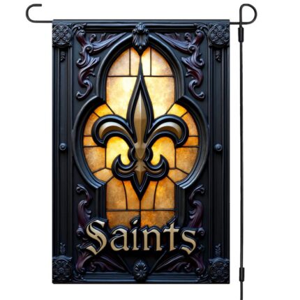 New Orleans Saints Garden Flag – 12"x18" Double-Sided Outdoor Banner