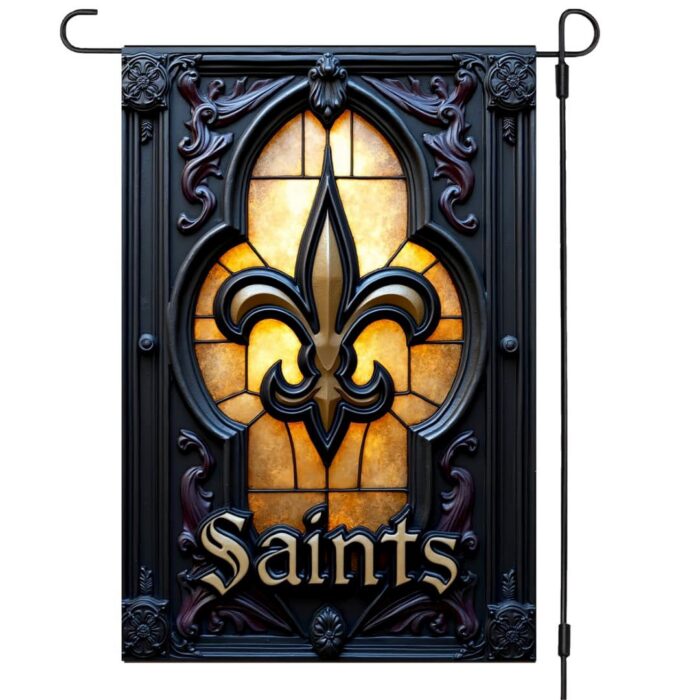 New Orleans Saints Garden Flag – 12"x18" Double-Sided Outdoor Banner
